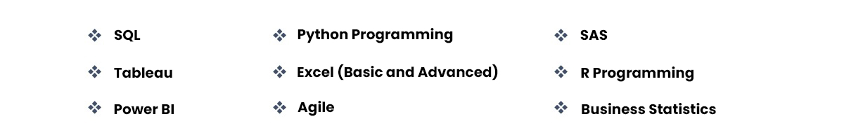 Business Analyst Masters Program skills covered